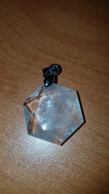 Pendentif Sceau de Salomon en cristal de roche